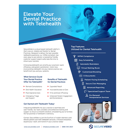 SecureVideo_Telehealth_for_Dentistry_Brochure