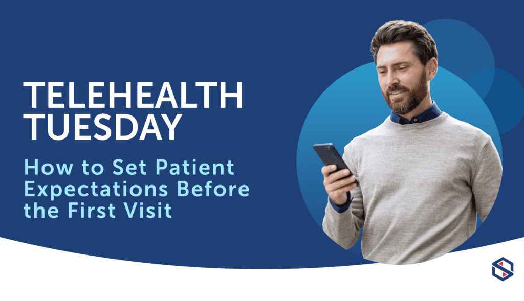 A patient reviewing pre-visit instructions before joining a telehealth session